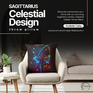 Sagittarius Zodiac Celestial Design Sierkussen