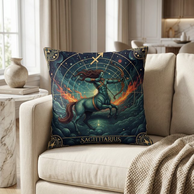 Sagittarius Zodiac Celestial Kussen (Creator heeft geüpload)