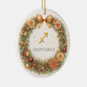 Sagittarius Zodiac Christmas Ornament – Woodland W (Rechts)