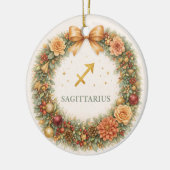 Sagittarius Zodiac Christmas Ornament – Woodland W (Links)