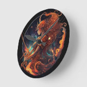 Sagittarius Zodiac Clock Ronde Klok (Hoek)