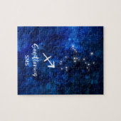 Sagittarius Zodiac Constellation Galaxy Monogram Legpuzzel (Horizontaal)
