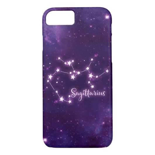 Sagittarius Zodiac Constellation Phone Case (Achterkant)