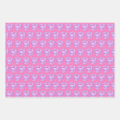 Sagittarius Zodiac Coquette Hart Verjaardagstaart Inpakpapier Vel (Voorkant 3)