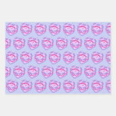 Sagittarius Zodiac Coquette Hart Verjaardagstaart Inpakpapier Vel (Voorkant)