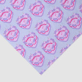 Sagittarius Zodiac Coquette Hart Verjaardagstaart Tissuepapier (Detail)