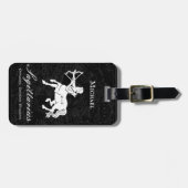 Sagittarius Zodiac Custom Astrology Black Bagagelabel (Voorkant horizontaal)