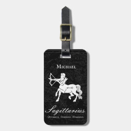  Sagittarius Zodiac Custom  Astrology Black Bagagelabel