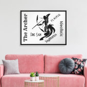 Sagittarius Zodiac Framed Canvas Afdruk (Insitu (Woonkamer))