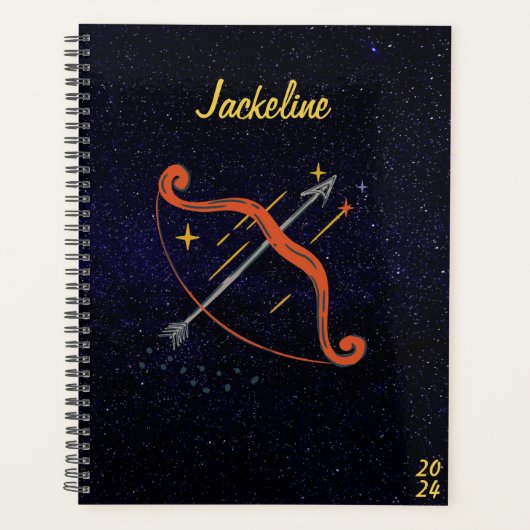 Sagittarius Zodiac Galaxy Sky Star Kalender Planner (Voorkant)