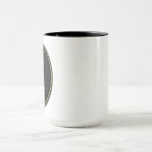 Sagittarius Zodiac Gold Oval Emblem Mug | Luxury A Mok (Midden)