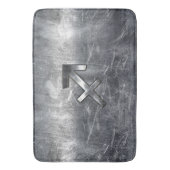 Sagittarius Zodiac Grunge Distress Steel Style Badmat (Voorkant Verticaal)