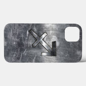 Sagittarius Zodiac Grunge Distress Steel Style Case-Mate iPhone Case (Achterkant (horizontaal))