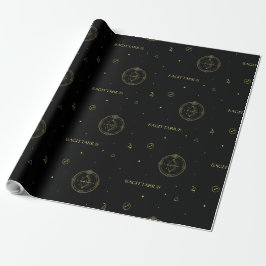 Sagittarius zodiac horoscoop sterbordgradiënt cadeaupapier