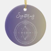 Sagittarius zodiac horoscoop sterbordgradiënt keramisch ornament (Voorkant)