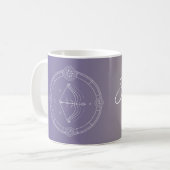 Sagittarius zodiac horoscoop sterbordgradiënt koffiemok (Voorkant links)