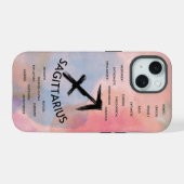 Sagittarius Zodiac Horoscoop Traits Meisjes iPhone 15 Case (Achterkant horizontaal)