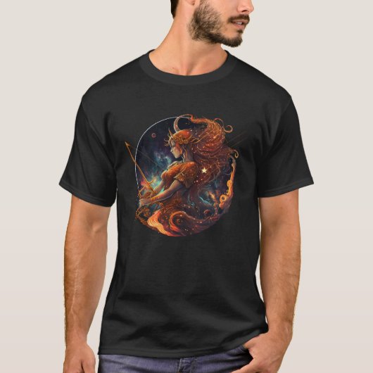 Sagittarius Zodiac Horoscope Sagittarius Astrologi T-shirt (Voorkant)