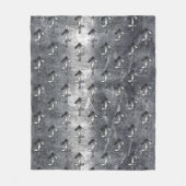 Sagittarius Zodiac in Grunge Distress Steel look Fleece Deken (Voorkant)