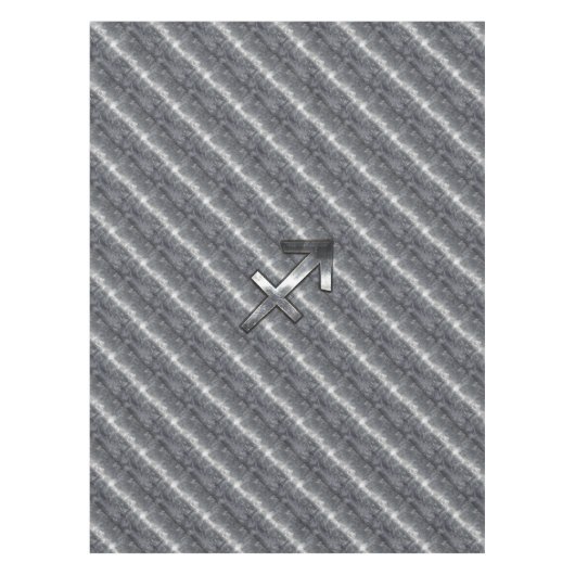 Sagittarius Zodiac in Grunge Distress Steel look Tafelkleed (Voorkant)