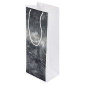 Sagittarius Zodiac in Grunge Distress Steel look Wijn Cadeautas (Achterkant Gekanteld)