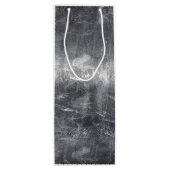 Sagittarius Zodiac in Grunge Distress Steel look Wijn Cadeautas (Achterkant)