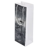 Sagittarius Zodiac in Grunge Distress Steel look Wijn Cadeautas (Voorkant Gekanteld)