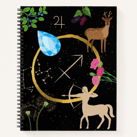 Sagittarius Zodiac Journal Notitieboek (Voorkant)