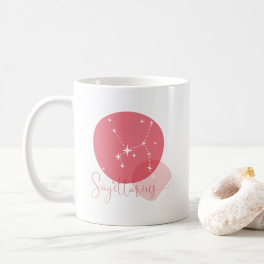 Sagittarius Zodiac Koffiemok (Met donut)
