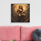 Sagittarius Zodiac Kunst Canvas  Afdruk (Insitu (Woonkamer))
