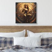Sagittarius Zodiac Kunst Canvas  Afdruk (Insitu (Slaapkamer))