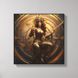 Sagittarius Zodiac Kunst Canvas Afdruk