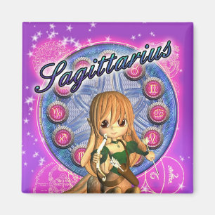 Sagittarius Zodiac Magnet Cute Vrouw Centaur