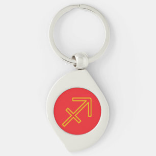 Sagittarius Zodiac Metal Sleutelhanger