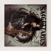 Sagittarius Zodiac Musician Saxophone Legpuzzel (Horizontaal)