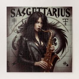 Sagittarius Zodiac Musician Saxophone Legpuzzel
