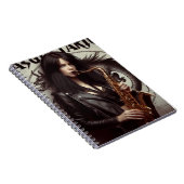 Sagittarius Zodiac Musician Saxophone Notitieboek (Rechterzijde)