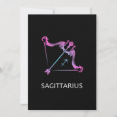 Sagittarius Zodiac ondertekent de Archer Birthday  Kaart (Voorkant)