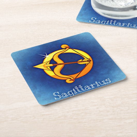 sagittarius zodiac onderzetters (Schuin)