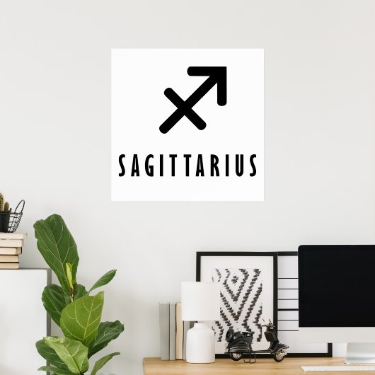 Sagittarius zodiac poster (Thuiskantoor)