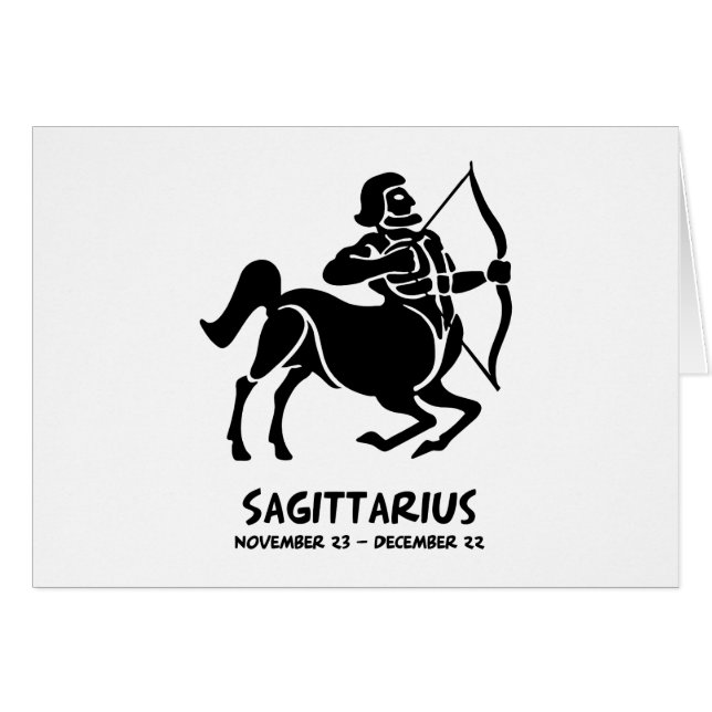 Sagittarius Zodiac Sign (Voorkant Horizontaal)