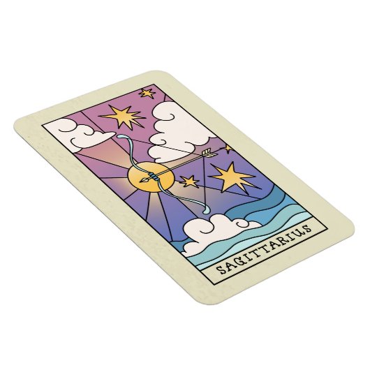 Sagittarius Zodiac Sign Abstract Art Magneet (Rechterzijde)