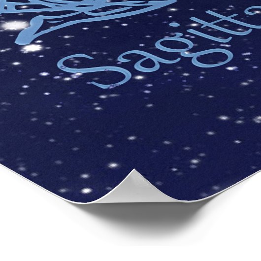 Sagittarius Zodiac Sign and Constellation Poster (Hoek)