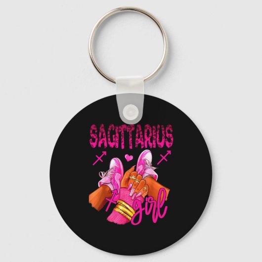Sagittarius Zodiac Sign Birthday Queens Horoscope  Sleutelhanger (Voorkant)