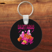 Sagittarius Zodiac Sign Birthday Queens Horoscope  Sleutelhanger (Voorkant)