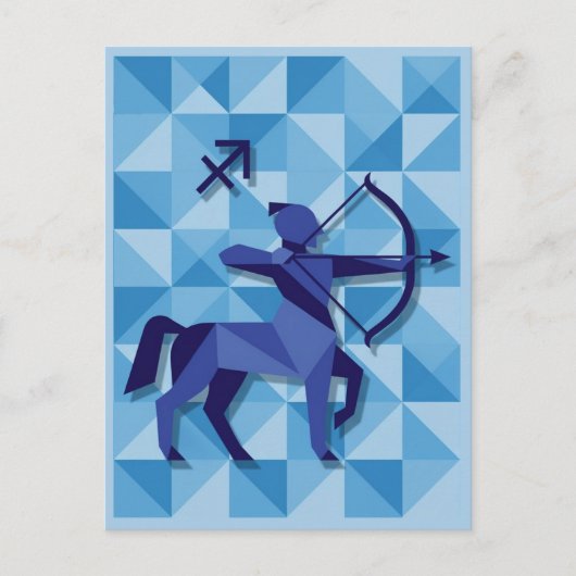 Sagittarius Zodiac Sign Briefkaart (Voorkant)