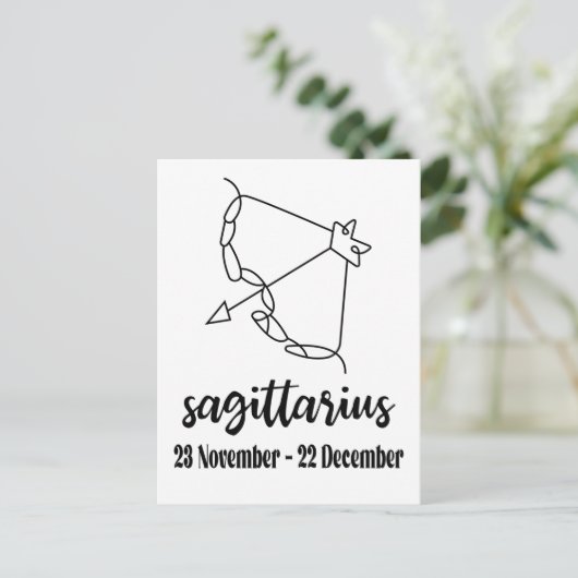 Sagittarius, Zodiac Sign Briefkaart (Staand voorkant)