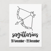 Sagittarius, Zodiac Sign Briefkaart (Voorkant)