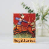 Sagittarius Zodiac Sign Briefkaart (Staand voorkant)