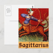 Sagittarius Zodiac Sign Briefkaart (Voorkant / Achterkant)